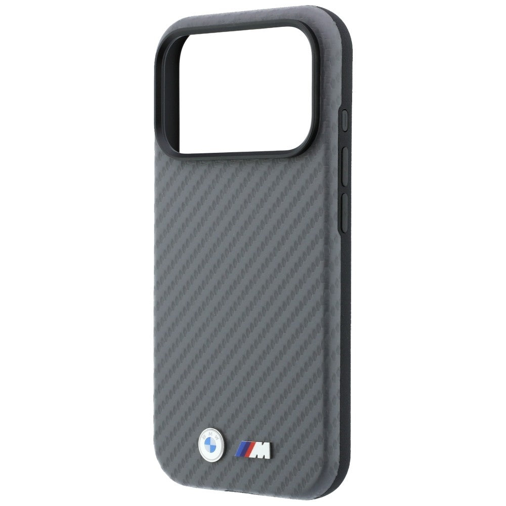 BMW M Carbon Metal Logo MagSafe Case for iPhone 17 Pro / 18 Pro - Gray_5