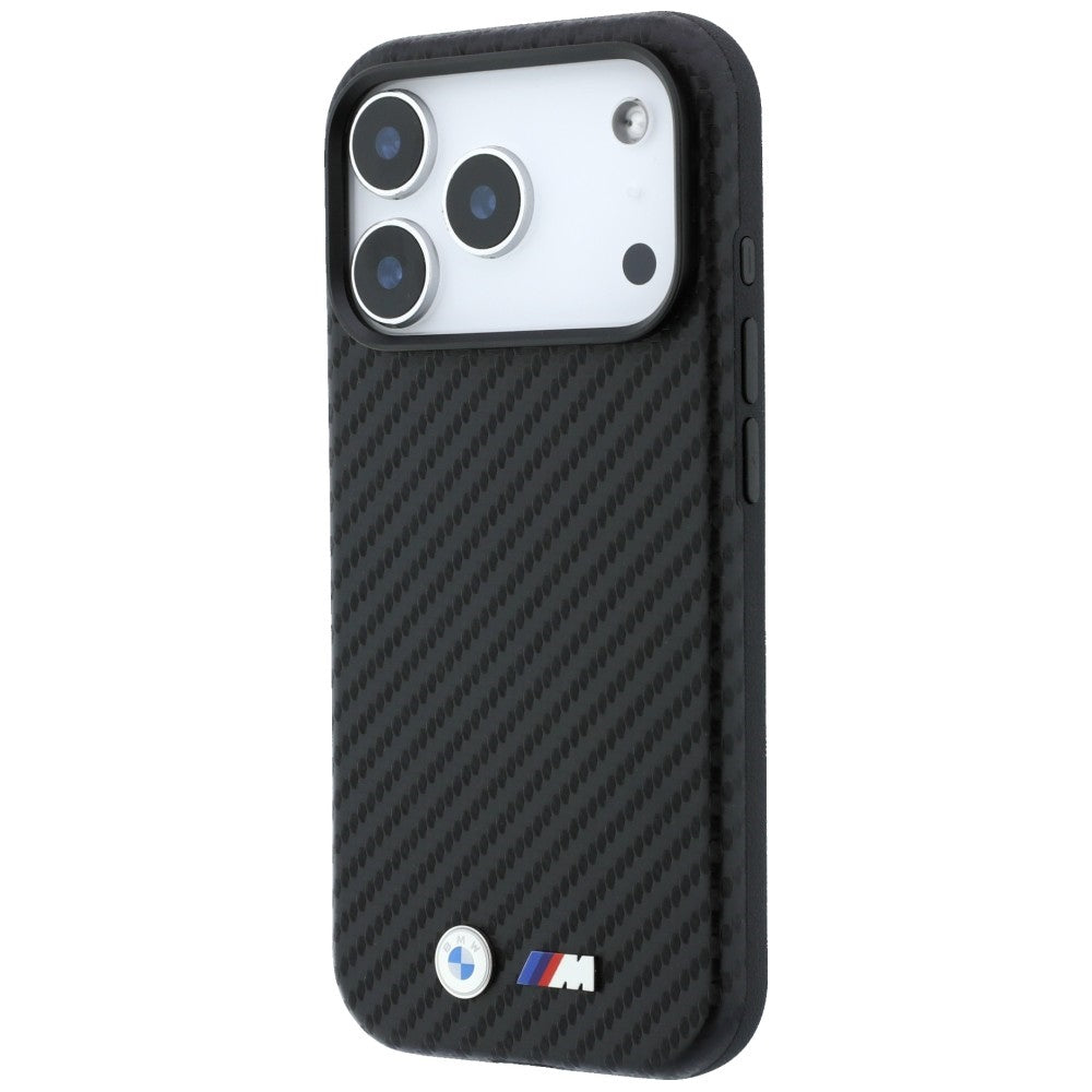BMW M Carbon Metal Logo MagSafe Case for iPhone 17 Pro Max / 18 Pro Max - Black_1