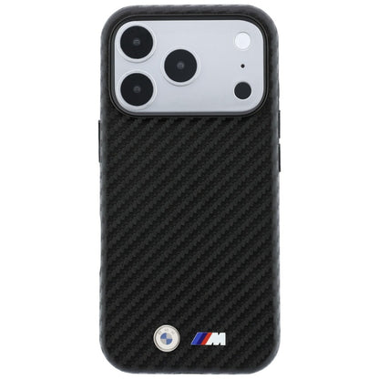 BMW M Carbon Metal Logo MagSafe Case for iPhone 17 Pro Max / 18 Pro Max - Black_2