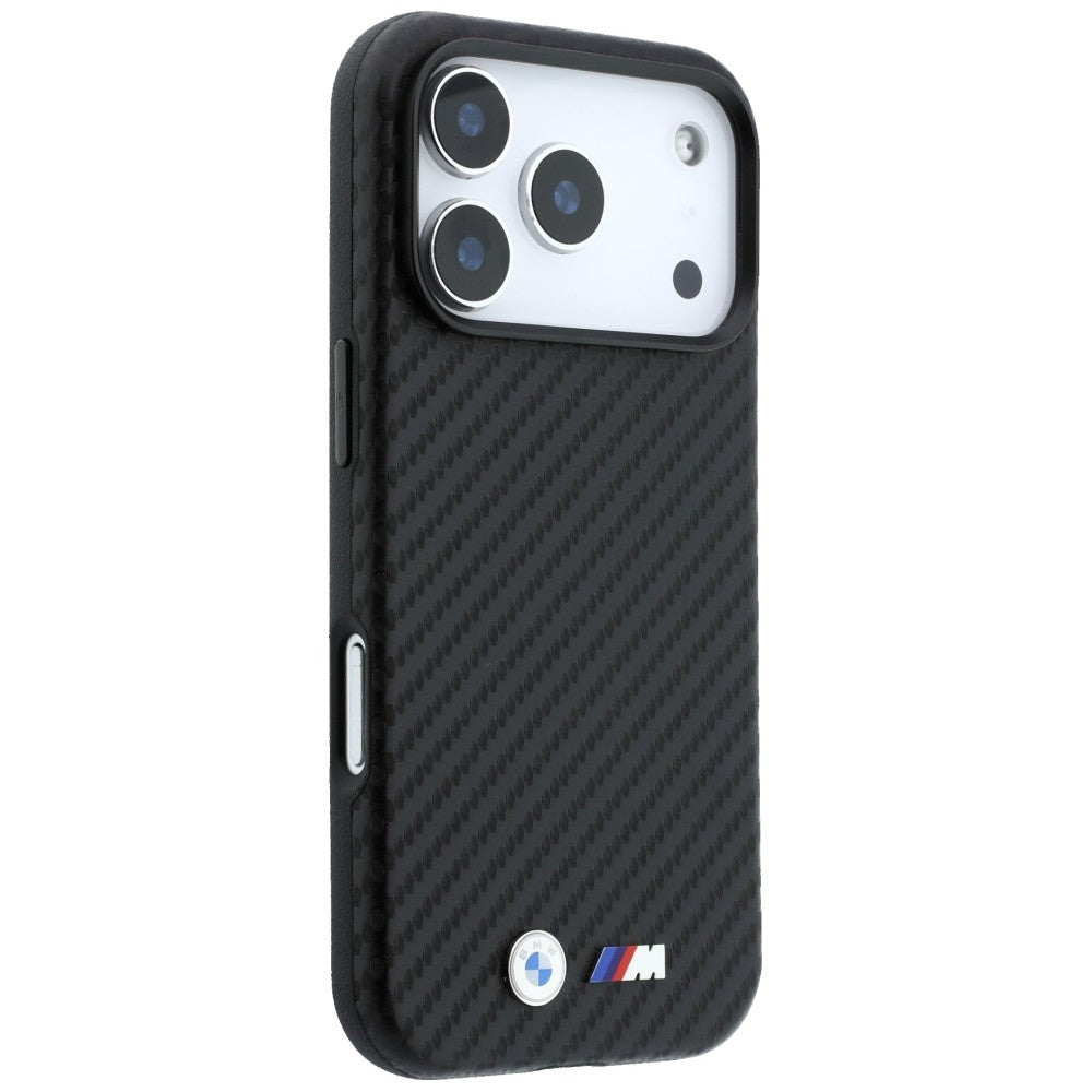 BMW M Carbon Metal Logo MagSafe Case for iPhone 17 Pro Max / 18 Pro Max - Black_3