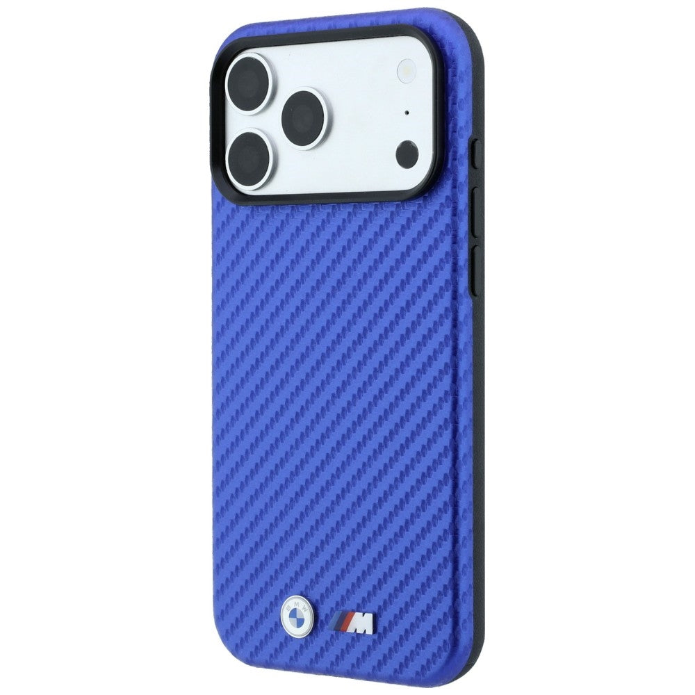 BMW M Carbon Metal Logo MagSafe Case for iPhone 17 Pro Max / 18 Pro Max - Blue_1