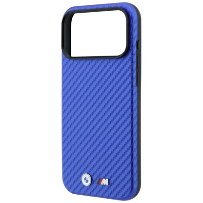 BMW M Carbon Metal Logo MagSafe Case for iPhone 17 Pro Max / 18 Pro Max - Blue_5