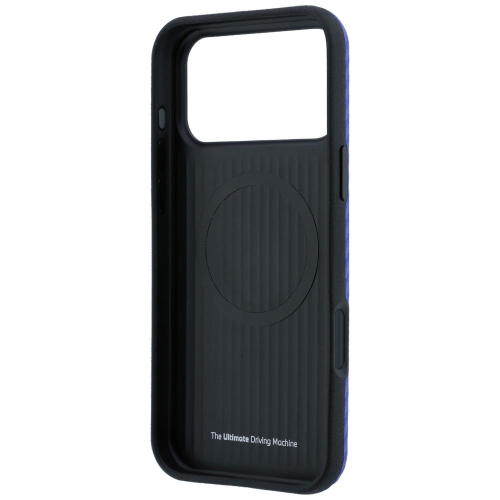 BMW M Carbon Metal Logo MagSafe Case for iPhone 17 Pro Max / 18 Pro Max - Blue_6