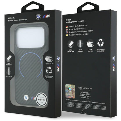 BMW M Carbon Printed Ring MagSafe Case for iPhone 17 Pro / 18 Pro - Black_7