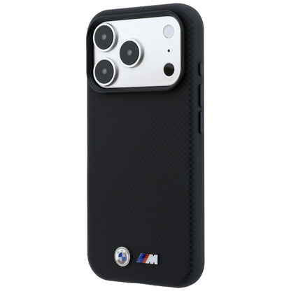 BMW M Quadrille Kevlar Metal Logo MagSafe Case for iPhone 17 Pro Max / 18 Pro Max - Black_1