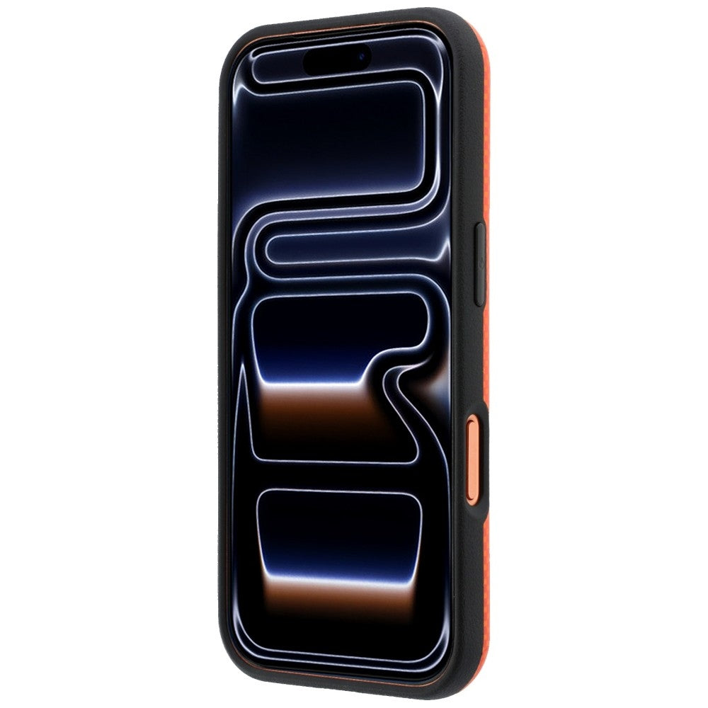 BMW M Quadrille Kevlar Metal Logo MagSafe Case for iPhone 17 Pro Max / 18 Pro Max - Orange_4