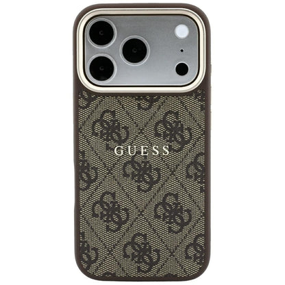 Guess Embossed 4G Classic MagSafe Case for iPhone 17 Pro / 18 Pro - Brown_2
