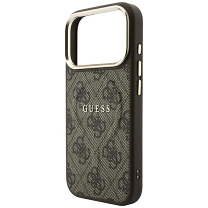Guess Embossed 4G Classic MagSafe Case for iPhone 17 Pro / 18 Pro - Brown_5