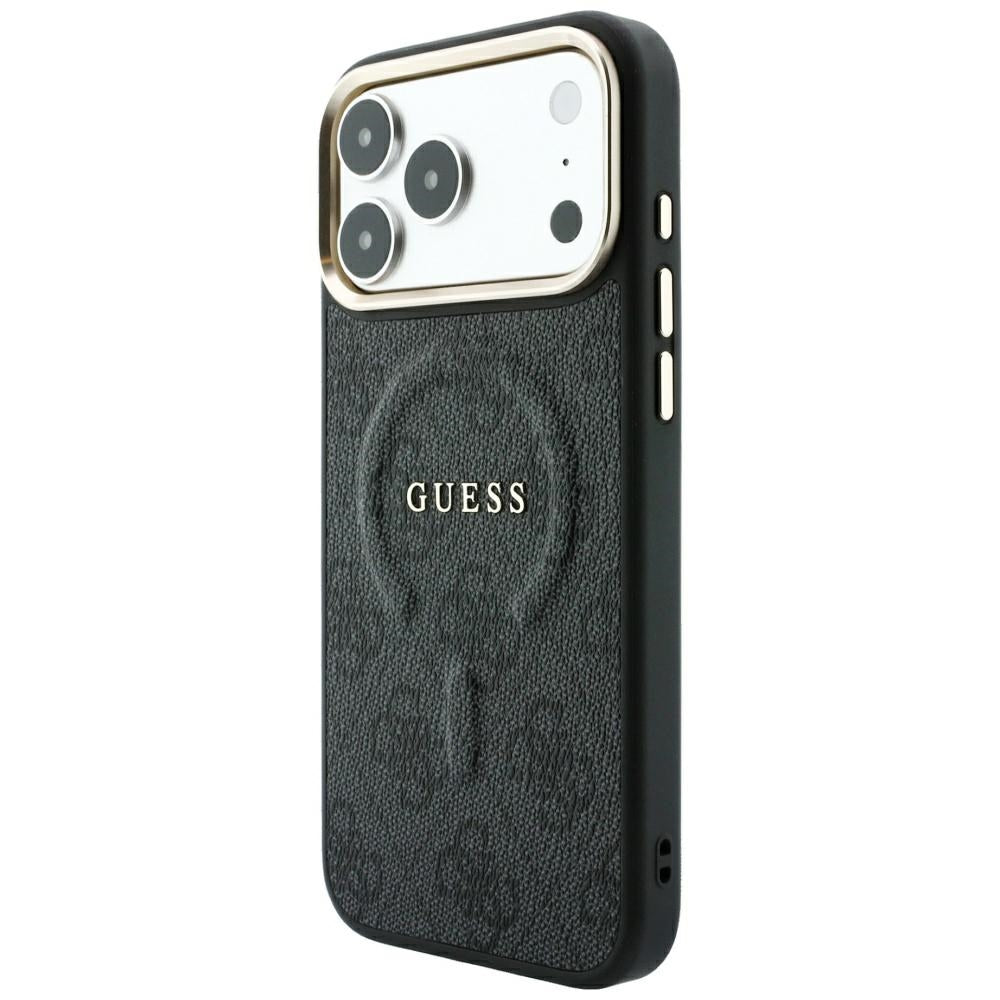 Guess Embossed 4G Classic MagSafe Case for iPhone 17 Pro / 18 Pro - Black_1