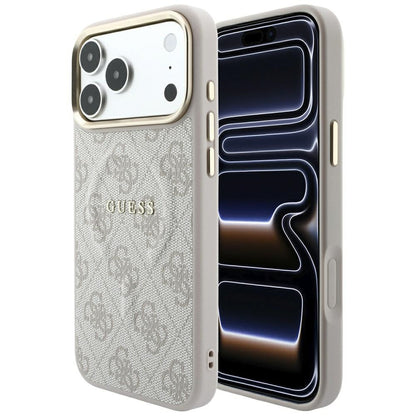 Guess Embossed 4G Classic MagSafe Case for iPhone 17 Pro / 18 Pro - Pink_0