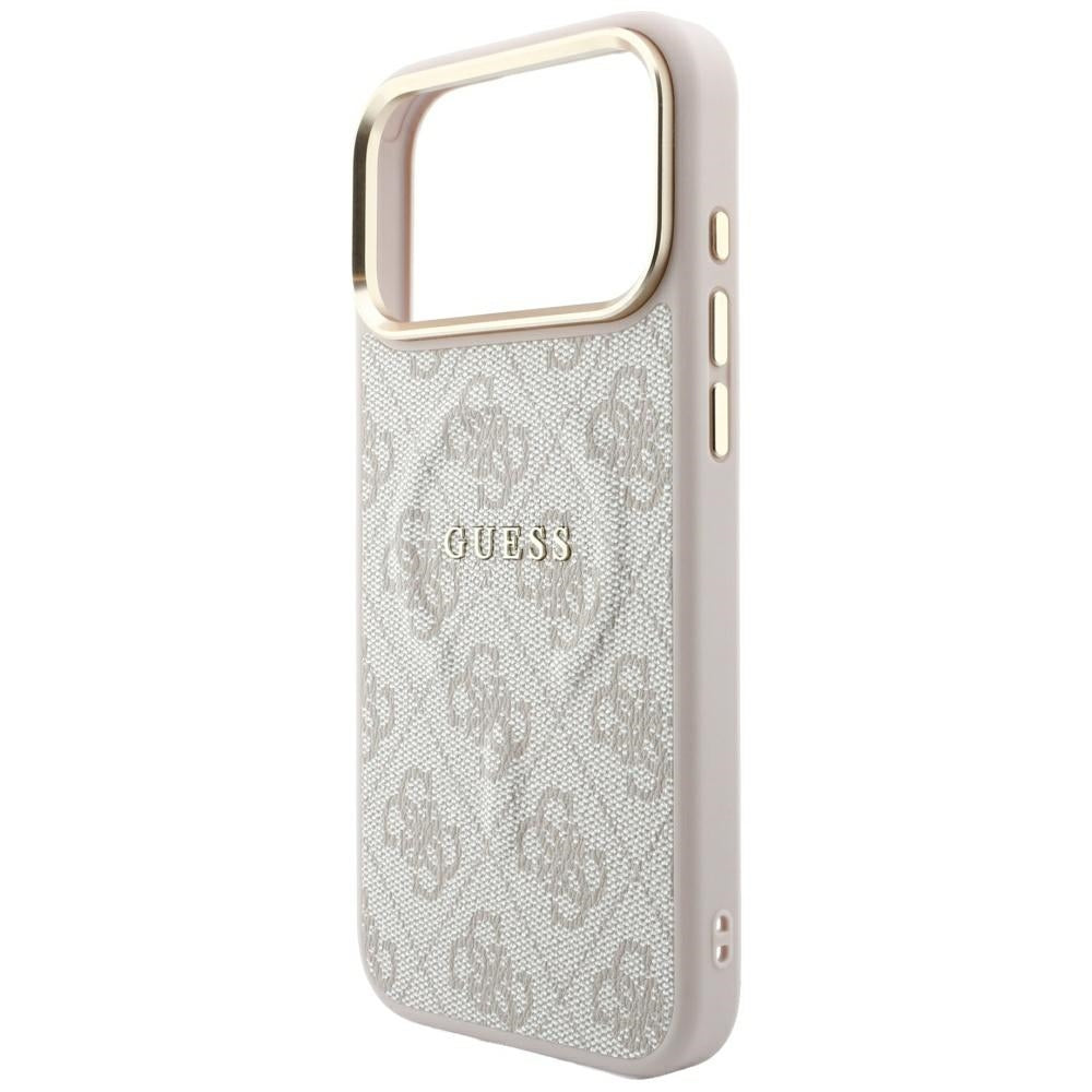 Guess Embossed 4G Classic MagSafe Case for iPhone 17 Pro / 18 Pro - Pink_5