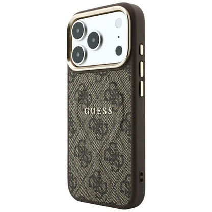 Guess Embossed 4G Classic MagSafe Case for iPhone 17 Pro Max / 18 Pro Max - Brown_1