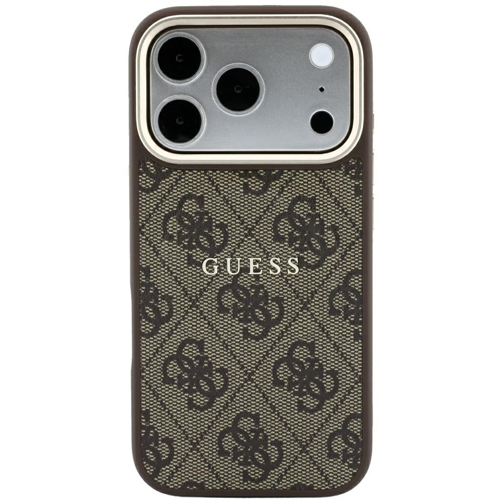 Guess Embossed 4G Classic MagSafe Case for iPhone 17 Pro Max / 18 Pro Max - Brown_2