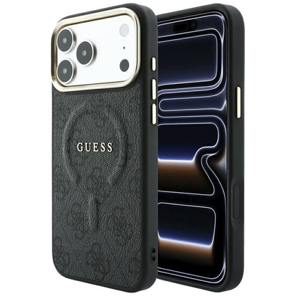 Guess Embossed 4G Classic MagSafe Case for iPhone 17 Pro Max / 18 Pro Max - Black_0