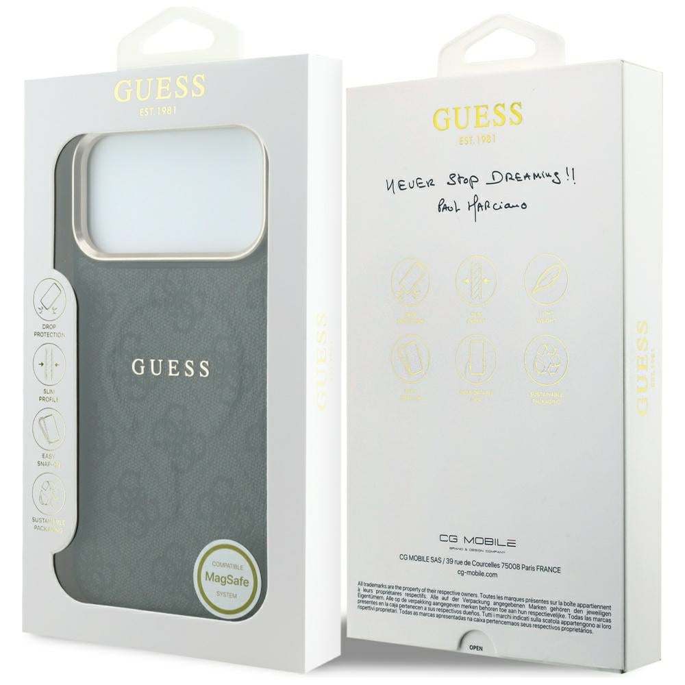 Guess Embossed 4G Classic MagSafe Case for iPhone 17 Pro Max / 18 Pro Max - Black_7