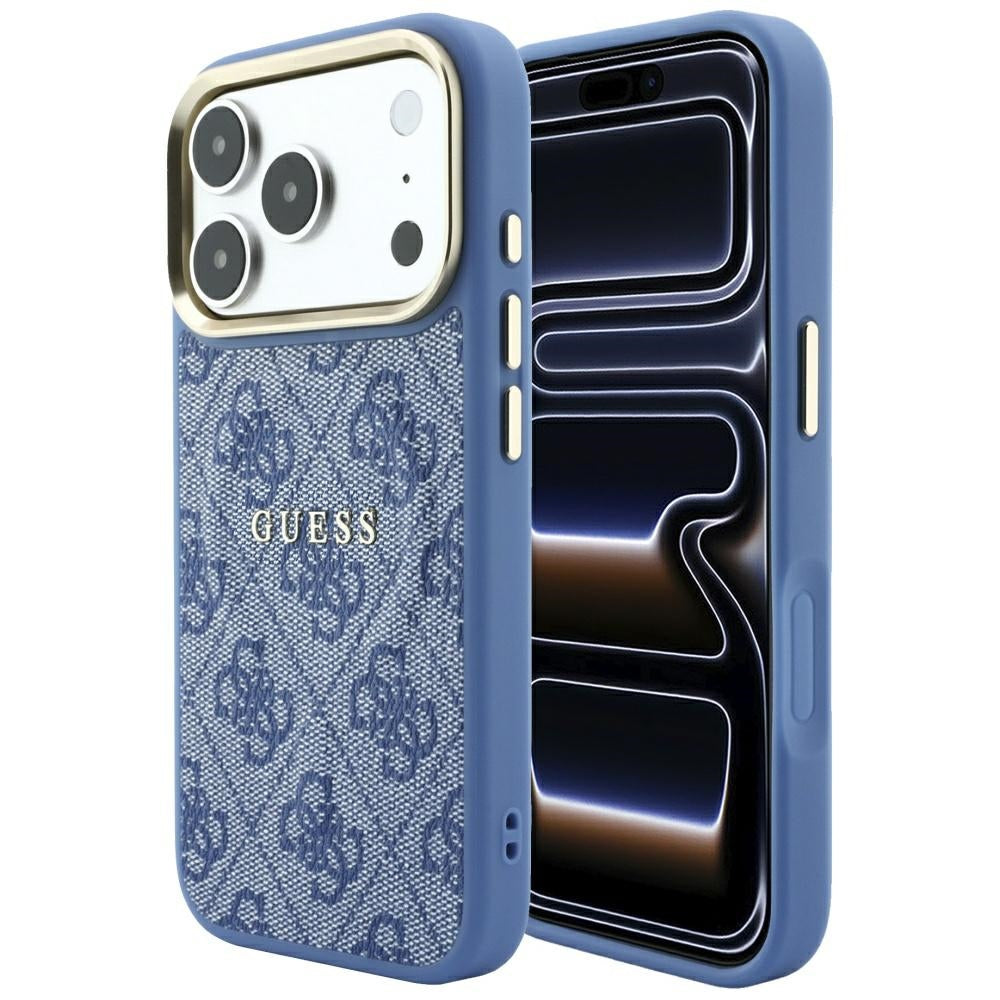 Guess Embossed 4G Classic MagSafe Case for iPhone 17 Pro Max / 18 Pro Max - Blue_0