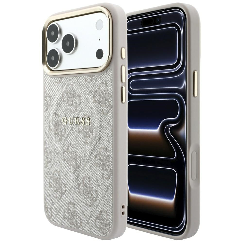 Guess Embossed 4G Classic MagSafe Case for iPhone 17 Pro Max / 18 Pro Max - Pink_0
