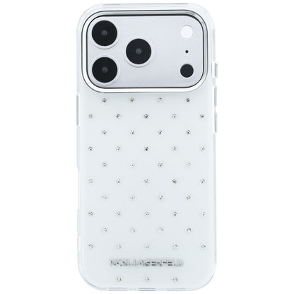 Karl Lagerfeld IML Rhinestones Allover and Electroplated Logo Case for iPhone 17 Pro Max / 18 Pro Max - White_2