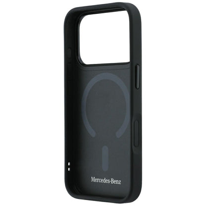 Mercedes Leather Crossed Lines MagSafe Case for iPhone 17 Pro / 18 Pro - Black_6