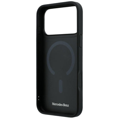Mercedes Leather Crossed Lines MagSafe Case for iPhone 17 Pro Max / 18 Pro Max - Black_6