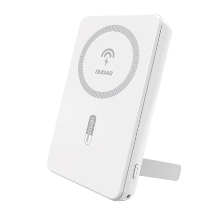 Powerbank magnetyczny Dudao K14S+ 10000mAh 22.5W USB-A + USB-C kompatybilny z MagSafe z podstawką - biały_0