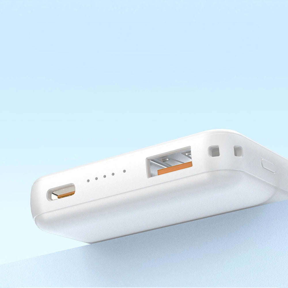 Powerbank magnetyczny Dudao K14S+ 10000mAh 22.5W USB-A + USB-C kompatybilny z MagSafe z podstawką - biały_3