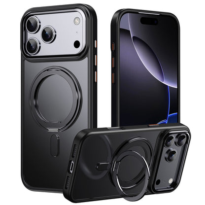 Magnetic Case with Rotating Stand iPhone 18 Pro / 17 Pro TPU Acrylic MagSafe - Black_0