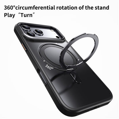 Magnetic Case with Rotating Stand iPhone 18 Pro / 17 Pro TPU Acrylic MagSafe - Black_3