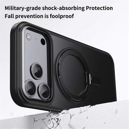 Magnetic Case with Rotating Stand iPhone 18 Pro Max / 17 Pro Max TPU Acrylic MagSafe - Black_2