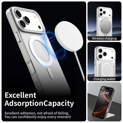 For iPhone 18 Pro / 17 Pro Magnetic Case Anti Drop Hybrid Phone Back Cover - White_1