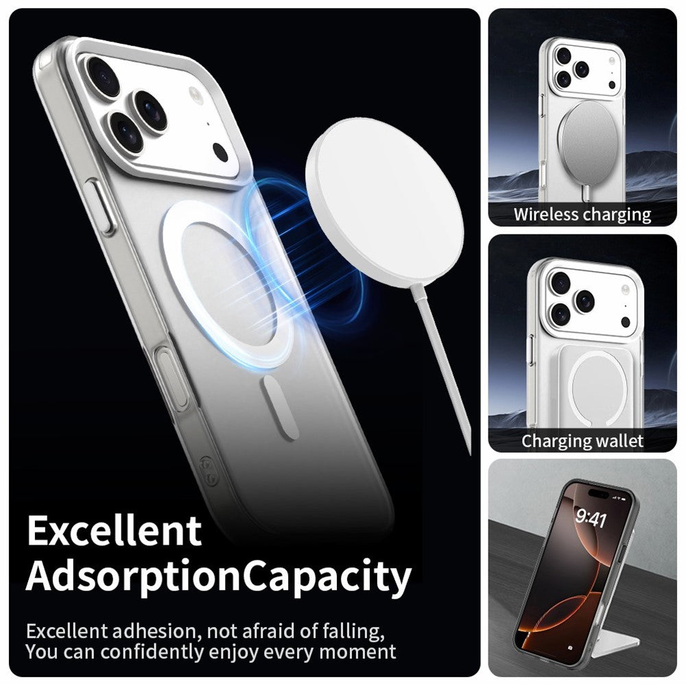 iPhone 18 Pro Max / 17 Pro Max PC PET TPU Hybrid Magnetic Case - White_1
