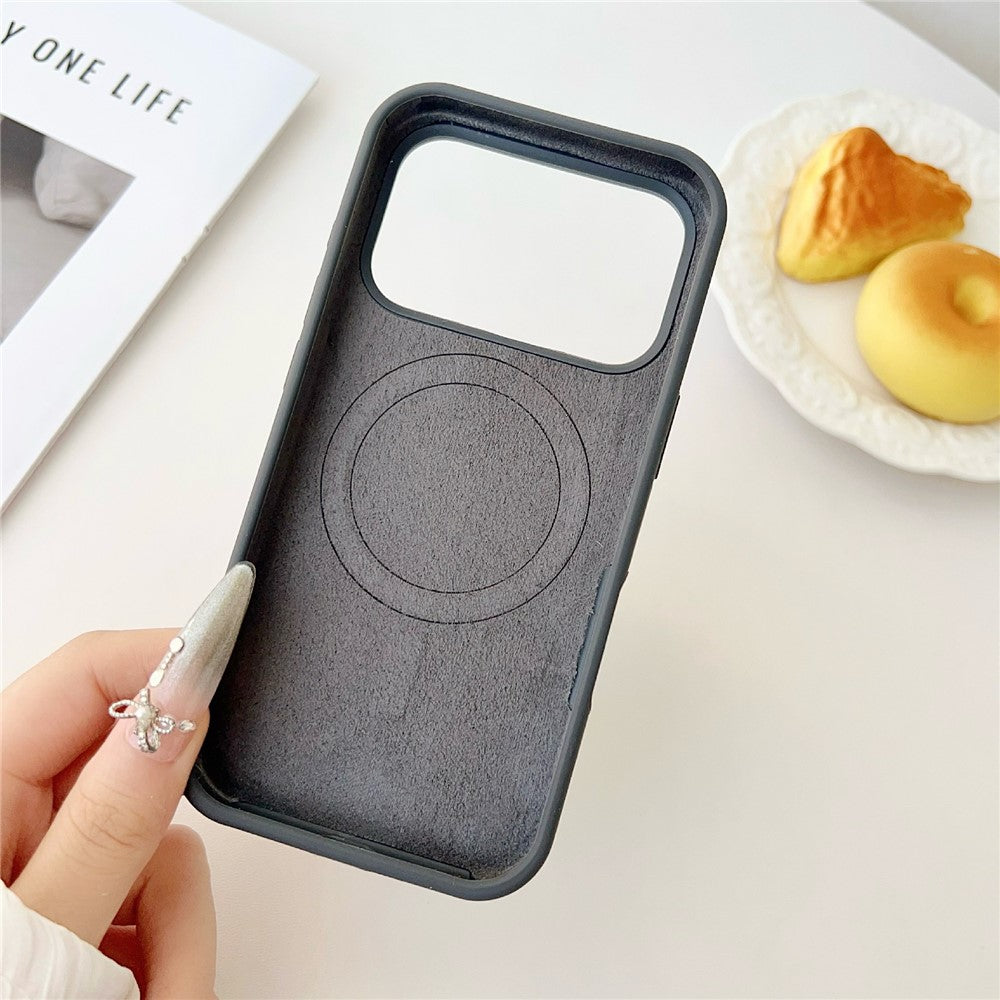 For iPhone 18 Pro Max / 17 Pro Max Magnetic Case Liquid Silicone Anti-Drop Phone Back Cover - White_2