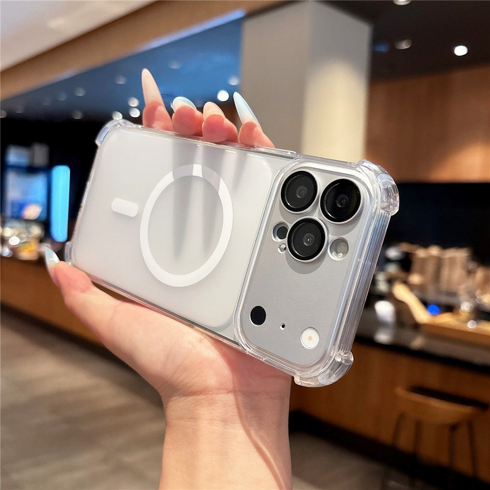iPhone 18 Pro Max / 17 Pro Max Magnetic TPU Case with Detachable Camera Cover - Transparent_2
