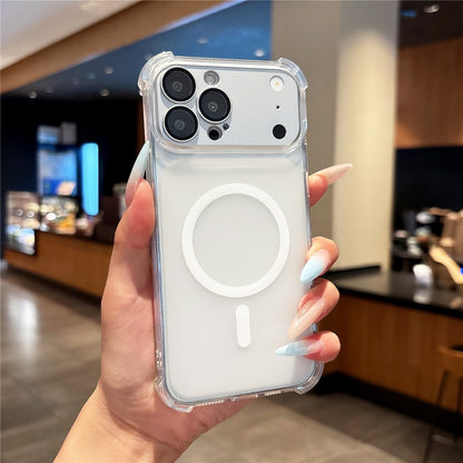 iPhone 18 Pro Max / 17 Pro Max Magnetic TPU Case with Detachable Camera Cover - Transparent_1