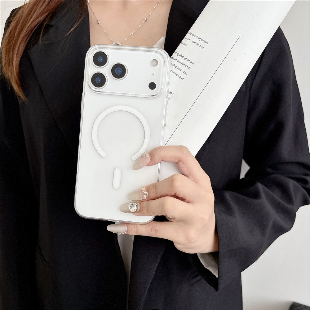 MagSafe Compatible iPhone 18 Pro / 17 Pro PC Case - Transparent White_2