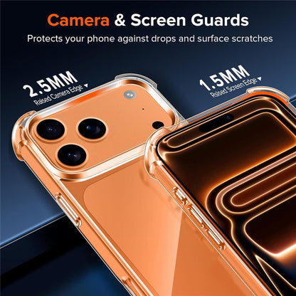 Hybrid Acrylic TPU Case iPhone 18 Pro / 17 Pro with Camera Protection - Transparent_1