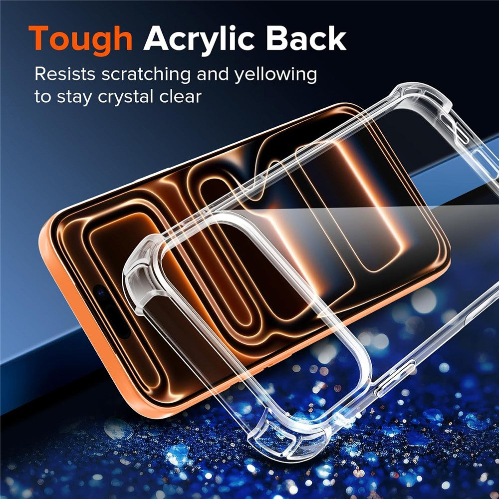 Hybrid Acrylic TPU Case iPhone 18 Pro / 17 Pro with Camera Protection - Transparent_5