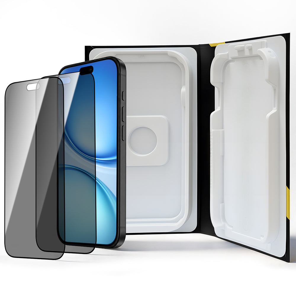 Wozinsky EasyFit Privacy Glass screen protector for iPhone 18 Pro - 2 pcs._1