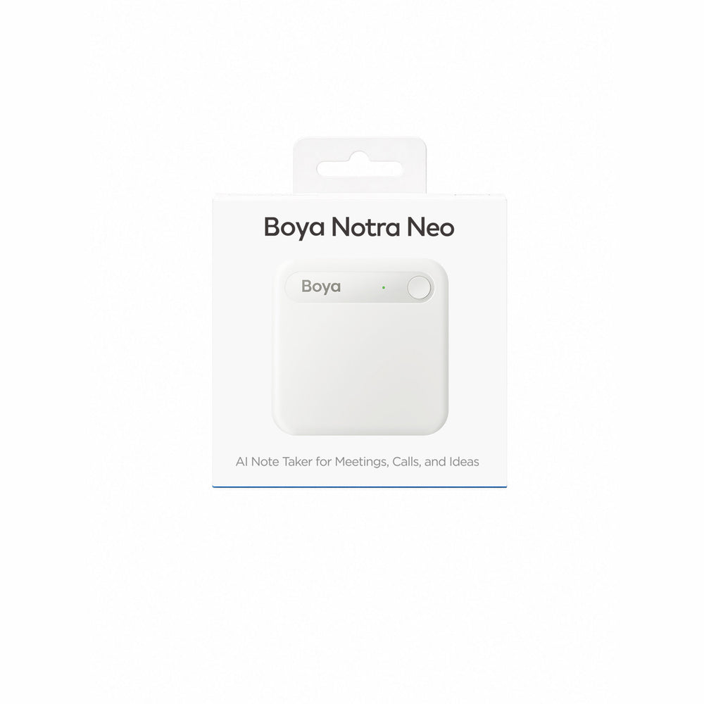 BOYA Notra Neo Voice Recorder with AI Transcription - White_10