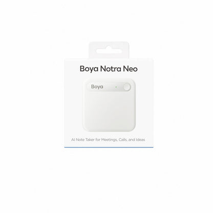 BOYA Notra Neo Voice Recorder with AI Transcription - White_10