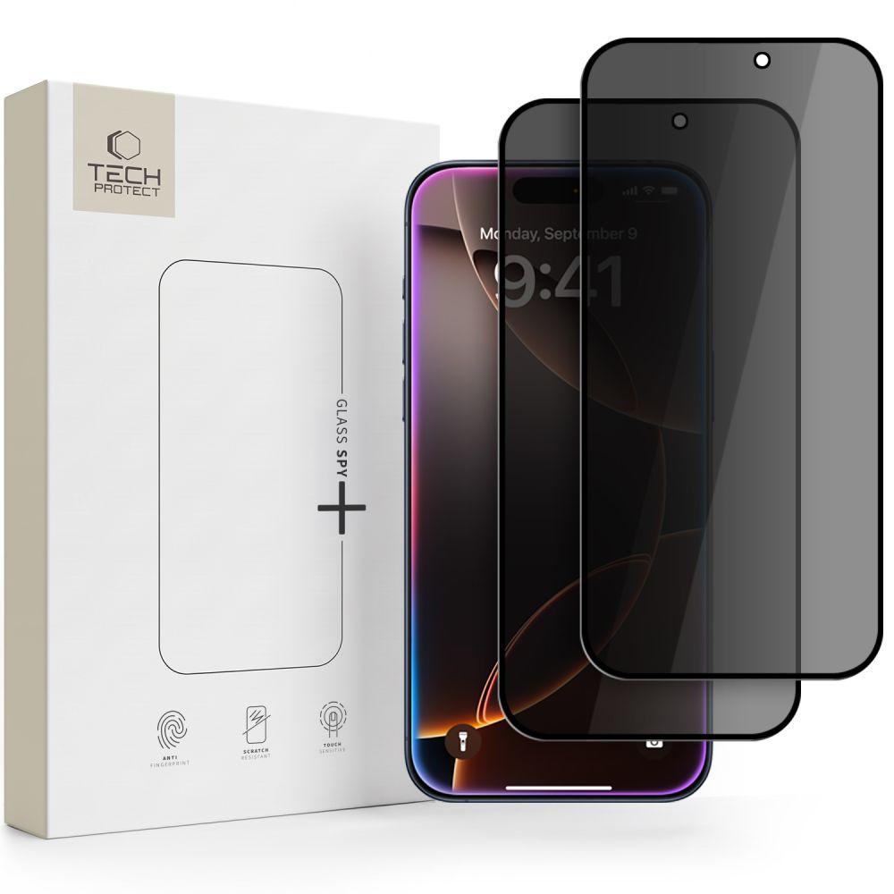 Tech-Protect Glass SPY+ 2-Pack Privacy Tempered Glass for iPhone 18 Pro Max_0