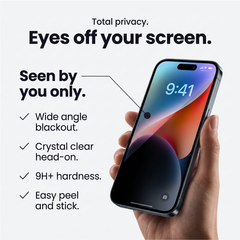 Tech-Protect Glass SPY+ 2-Pack Privacy Tempered Glass for iPhone 18 Pro Max_5