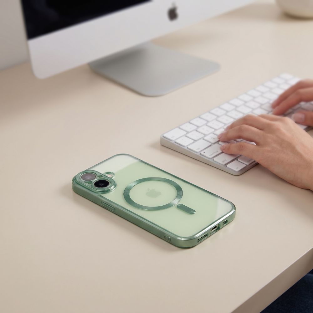 Tech-Protect MagFlex Case for iPhone 17 - Matte Green_5