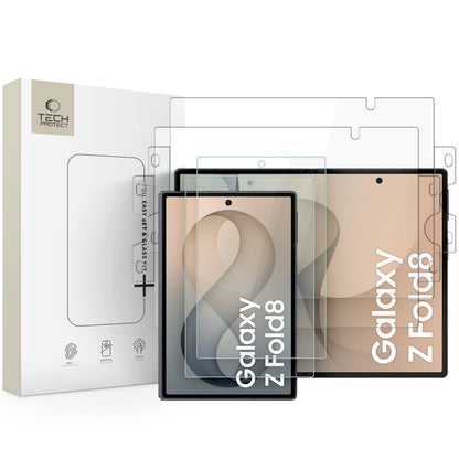 Tech-Protect Glass Fit+ 2-Pack tempered glass + Tech-Protect Hydro Flex+ 2-Pack hydrogel film - transparent_0