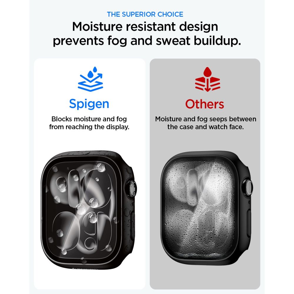 Spigen Thin Fit 360 Case for Apple Watch 46mm - Black_5