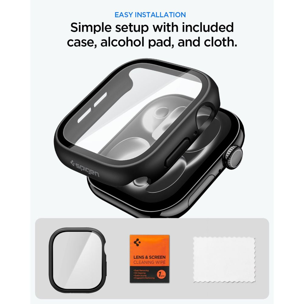 Spigen Thin Fit 360 Case for Apple Watch 46mm - Black_8