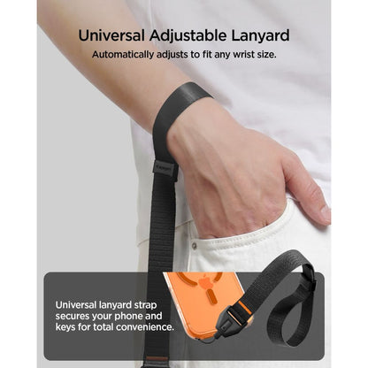 Spigen Universal Adjustable Lanyard Strap Wrist for Phone - Black_6