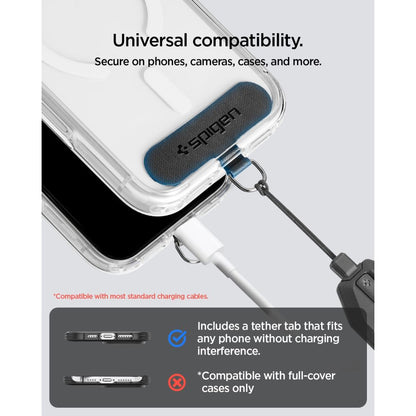 Spigen Universal Adjustable Lanyard Strap Wrist for Phone - Black_7
