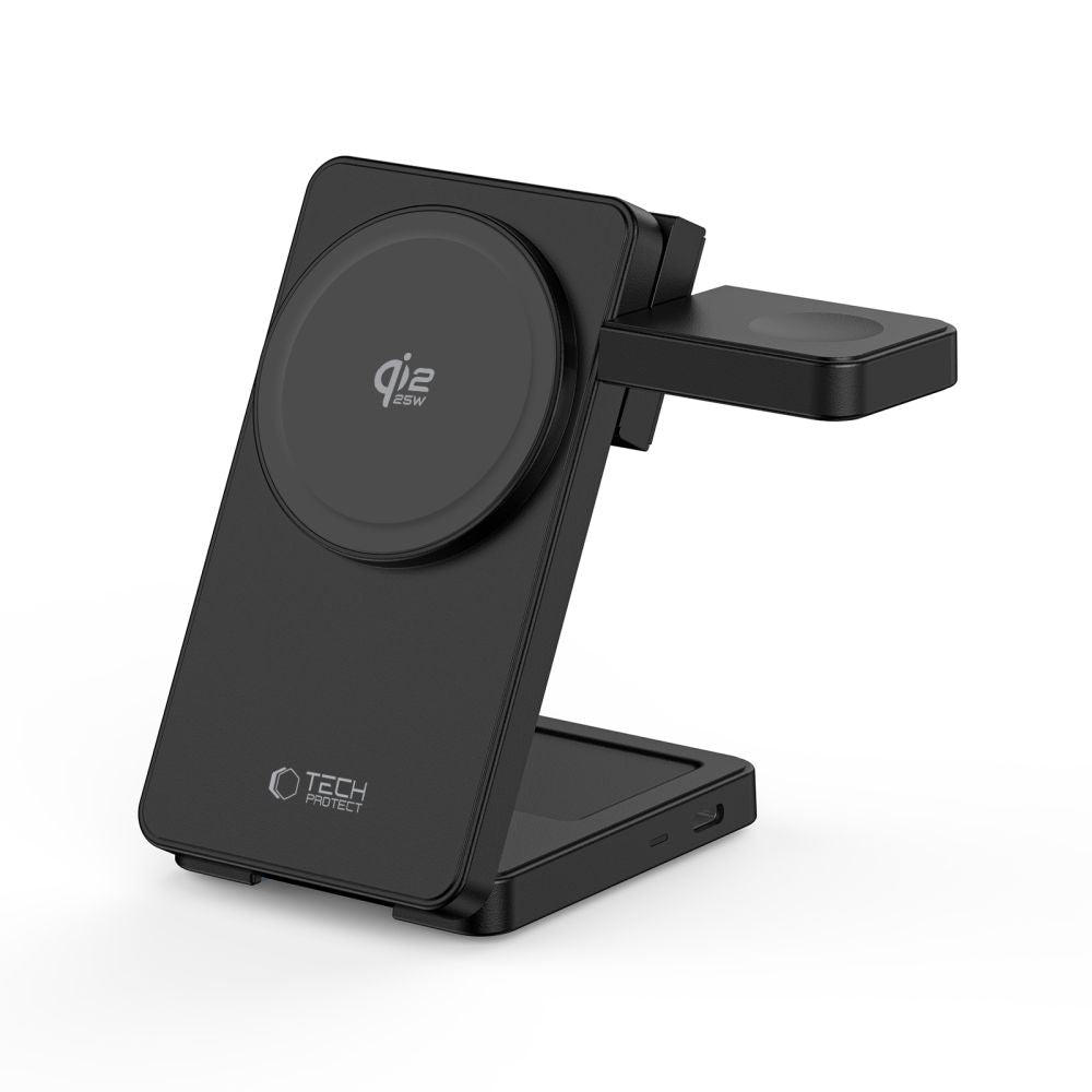 Tech-Protect A56 3in1 MagSafe Wireless Charger + USB-C / USB-C Cable 100cm - Black_4