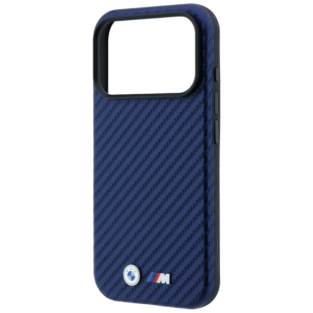 BMW M Carbon Metal Logo MagSafe Case for iPhone 17 Pro / 18 Pro - Navy Blue_5